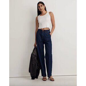 NWT Madewell Baggy Straight Jeans in Woodham Wash Size 29